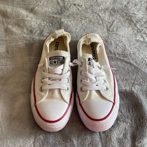 Converse All- Star White and Red Chuck Taylor Sneakers - Picture 1 of 5